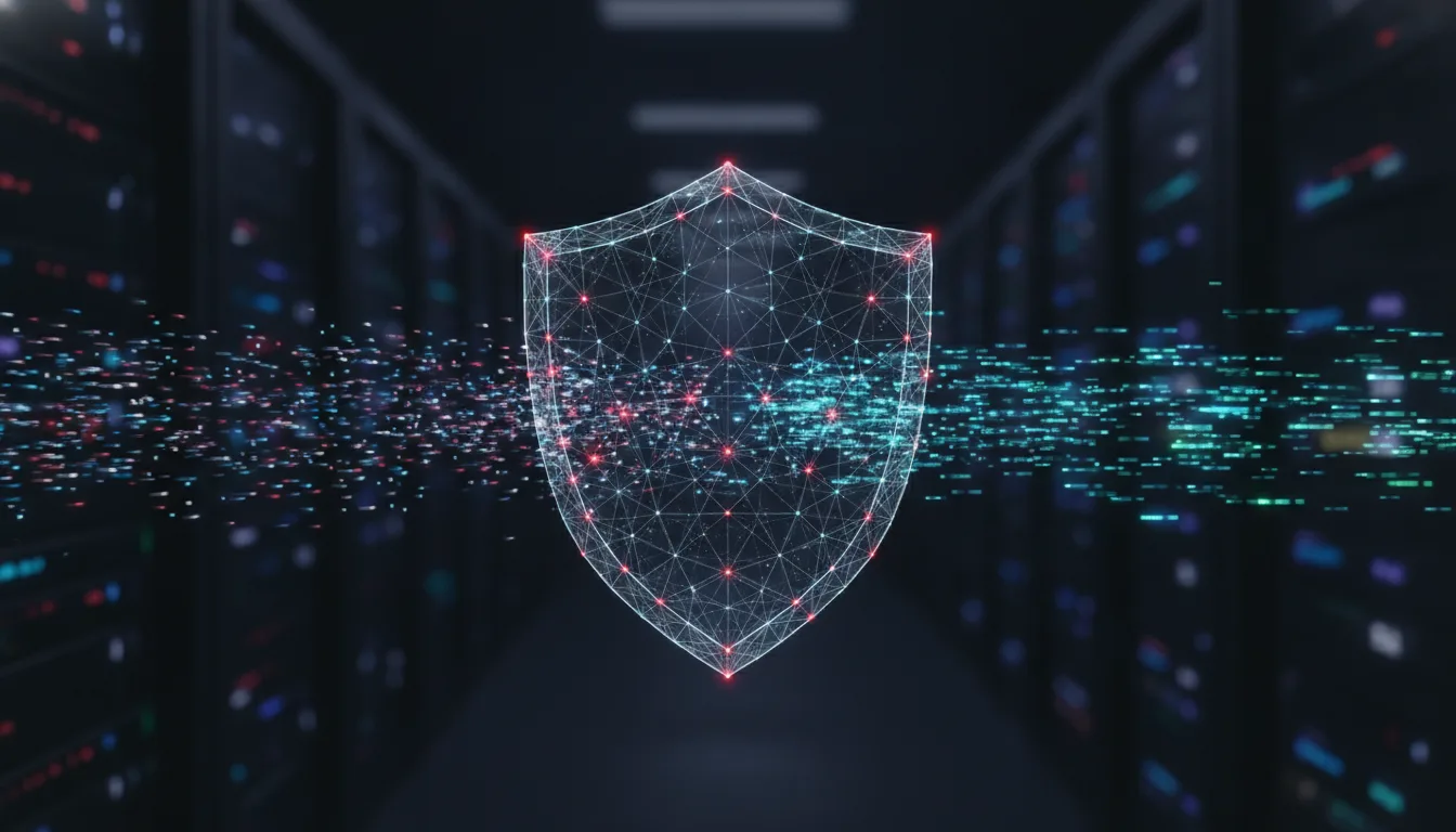 Futuristic AI brain interface for cybersecurity